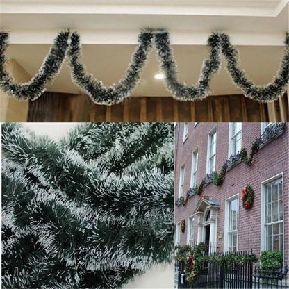 1PCS 2M Christmas Eve Decoration Bar Tops Ribbon Garland Christmas Tree Kitchen Ornaments Wedding Party Decoration Prop